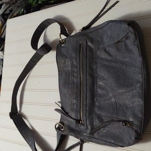 Bueno Gray leather purse
